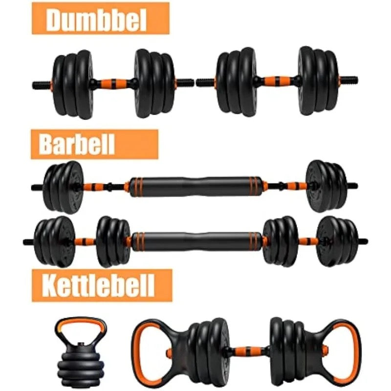 Adjustable weighted dumbbells